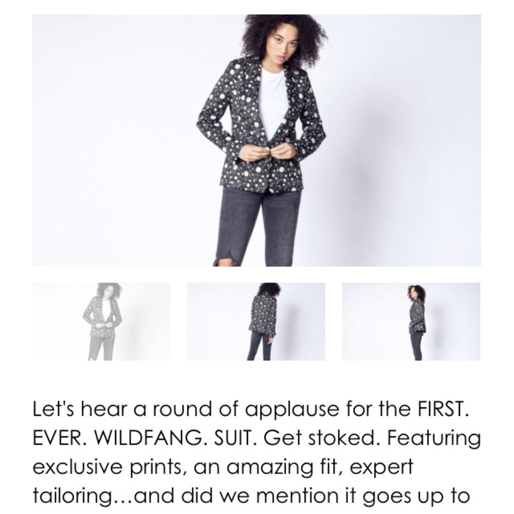 Wildfang Floral Blazer